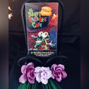 Karaoke Cafe- Vintage VHS– Purple Frog Character Design